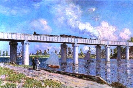 Железнодорожный мост в Аржантее